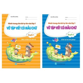 Vở tập viết có mẫu chữ 2 cuốn- Nét cơ bản và chữ số+chữ cái và chữ ghép (montyclub)