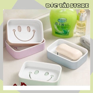 [❌GIÁ HỦY DIỆT❌]Khay Để Bánh Xà Phòng 2 Lớp Đáy Kín Hình Mặt Cười 88217 Đức Tài Store