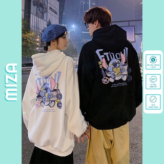 Áo hoodie nam nữ unisex cặp đôi local brand nỉ ngoại form rộng có mũ ulzzang hàn quốc cute zip chống nắng STICHT MIZA