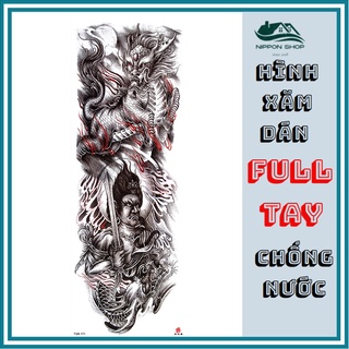 Hình Xăm Dán Kín Tay, Nửa Lưng TQB-171