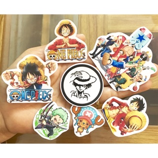 30 Ảnh sticker anime onepiece bóc dán khác nhau mẫu ngẫu nhiên