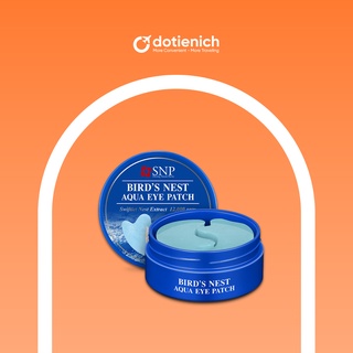 Mặt nạ mắt dưỡng giảm nếp nhăn, thâm quầng SNP Bird's Nest Aqua Eye Patch - 60 miếng