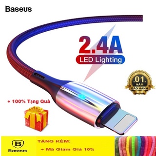 Dây sạc iPhone 2m chính hãng Baseus Horizontal Sạc Nhanh Iphone dành cho iPhone 5 đến iPhone 13 Pro max - BH 12 Tháng