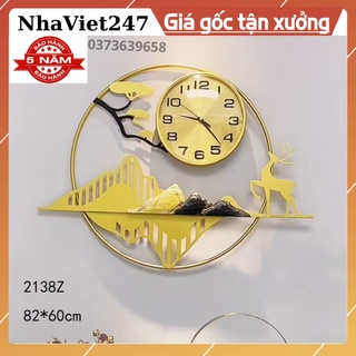 Đồng Hồ Treo Tường Đẹp,trang trí Nhà Cửa, vật treo tường-Thân Kim Loại Mạ,Qùa Tặng Đẹp,Giá Rẻ-Ý Nghĩa-Bảo Hành 5 Năm