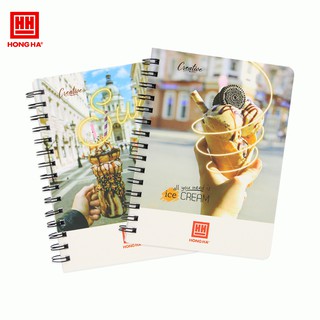 Sổ Lò Xo Hồng Hà 160 Trang A5 Creative - Sổ lò xo 4120