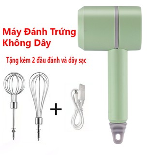 Máy đánh trứng mini cầm tay không dây cao cấp EMPOLE tặng kèm 2 đầu đánh khác nhau