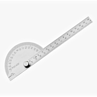 Thước Thép Xoay 180 Độ Đo Góc Đa Năng Kết Hợp Thước Đo Độ Và Thước Thẳng Dãy Đo Dài 14,5cm