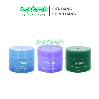 (MẪU MỚI) Mặt nạ ngủ Laneige Water / Cica Sleeping Mask