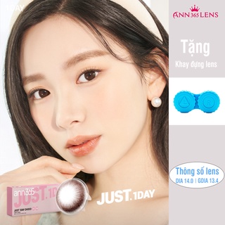 [ Mẫu mới] Lens 1 ngày nâu tự nhiên Just choco Ann365, đủ độ cận từ 0-8