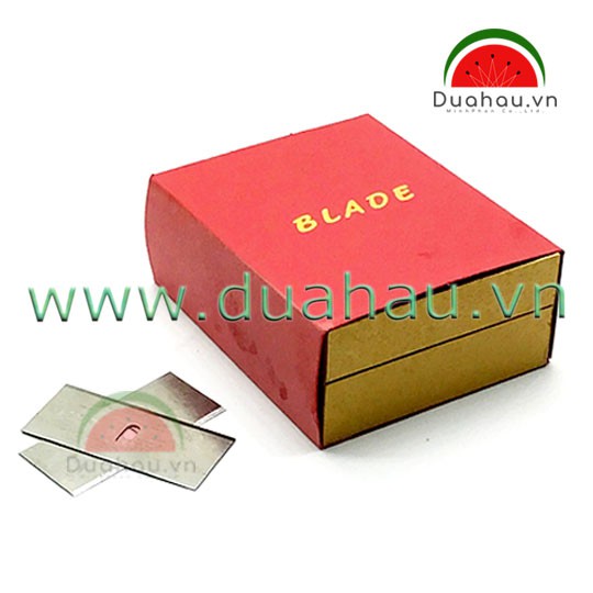 [1 hộp 100 lưỡi] Dao cắt bo thẳng Blade đỏ