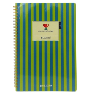 Sổ Lò Xo Design - Oxford - B5 80'S #1 Stripe (IV+IV) - ASN40501 - Xanh Lá