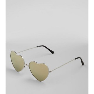 Kính NEWLOOK Silver Mirror Heart Lens Sunglasses_hàng chính hãng authentic