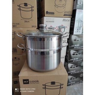 BỘ NỒI XỬNG INOX HT.COOK SIZE28