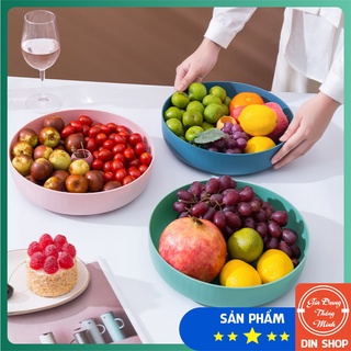 Đĩa Đựng Trái Cây  MẪU MỚI 2021  Khay Để Hoa Quả Có Chỗ Để Tăm Tiện Lợi, Nhiều Màu Sắc Sang Trọng, Chất Liệu An Toàn