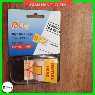 (SALE) tập Giấy tích ký sign here,giấy dẫn ký