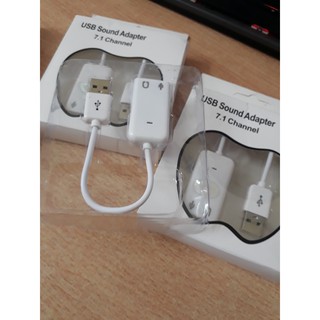 Usb Sound Có Dây 7.1 ( Cáp Chuyển Đổi Từ USB ra âm thanh cổng 3.5)