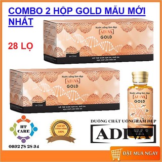 ✅COMBO 2 HỘP COLLAGEN ADIVA GOLD MẪU MỚI NHẤT - 28 LỌ