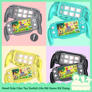 [Sẵn VN] Hand Grip Tay Cầm Nintendo Switch Lite 6 Khoanh Đựng Game và Đế Dựng