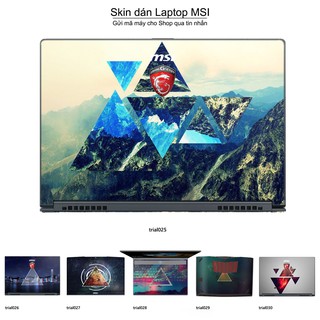 Skin dán Laptop MSI in hình Đa giác _nhiều mẫu 5 (inbox mã máy cho Shop)