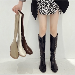Boot cổ V da mềm lót nhung siêu mịn đế 3cm Loại 1 - Mã CC15