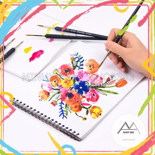 Cọ vẽ MARI'E đầu nét Vẽ Chi Tiết Lông Nylon Chuyên Nghiệp .