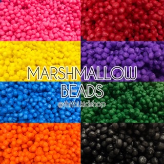 Xốp Mỹ marshmallow foam beads / màu đậm