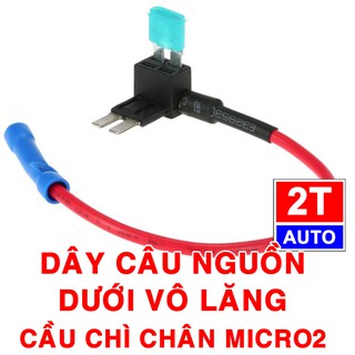 Dây câu nguồn từ hộp cầu chì dưới vô lăng- chân micro2 - 151:   SKU:151