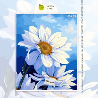 Tranh tô màu Hoa vươn trong nắng T1019
