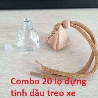 Combo 20 lọ đựng tinh dầu treo xe, treo phòng