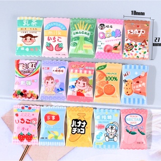 Mô hình các loại bịch bánh kẹo trang trí nhà búp bê, Dollhouse DIY