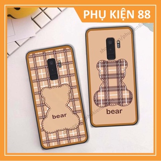 Ốp lưng Samsung S9 / S9 Plus / S9+ ốp điện thoại LineBear, bé tóc xù, hoa siêu đẹp