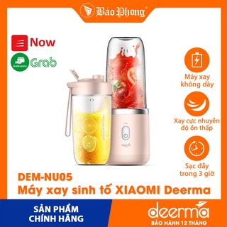 Máy xay sinh tố hoa quả XIAOMI Deerma DNU05 400ml cho nhà bếp du lịch mini nhỏ gọn tỏi ớt thông minh giá rẻ chính hãng