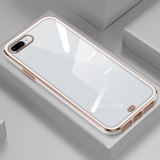 Ốp lưng điện thoại trong suốt cạnh thẳng cho iPhone 7 8 Plus XR Xs Max X 11 thường 11 Pro Max