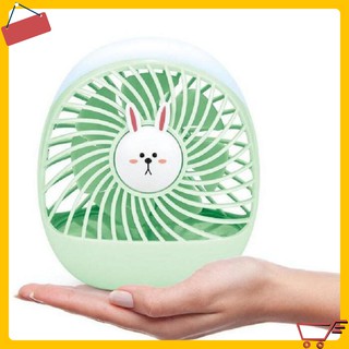 GIÁ SỈ Quạt mini để bàn có đèn, kiểu dáng nhỏ gọn thuận tiện cho bạn mang theo bên mình, sạc cổng USB 7620