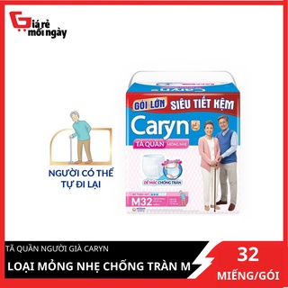 Tã quần người già Caryn Loại mỏng nhẹ chống tràn dành cho người có thể đi lại được M32