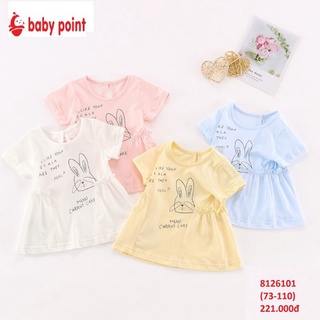 Áo cotton thỏ bé gái baby_point 12 tháng - 4 tuổi