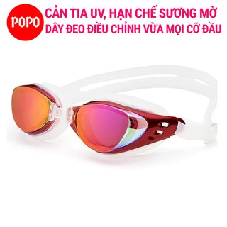 Kính bơi người lớn cho nam, nữ POPO 610 hạn chế tia UV, chống sương mờ