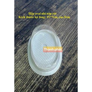100 Hộp nhựa oval nhỏ - Hộp nhựa oval 16 - Hộp H16