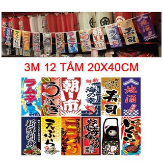 Cờ dây trang trí quán Nhật 3m ( Mã 3M04)