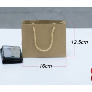 20 túi giấy Kraft ngang mini 12.5cm x 16cm x 6,5cm (mẫu số 18) đựng nước hoa đựng quà tặng sự kiện đựng mỹ phẩm