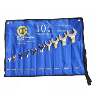 Bộ Cờ Lê 2 Đầu Miệng Bộ 10 Cái 6×7-30x32mm T0003A C-Mart