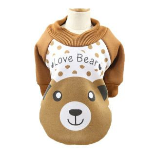 Áo nỉ có tay LOVE BEAR cho chó mèo