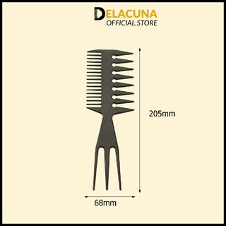 Lược chải tóc tạo kiểu Bluezoo xương cá Delacuna LXC01