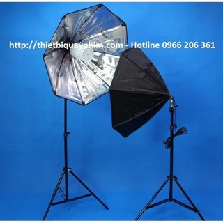 Combo 2 đèn LED360 60w softbox bát giác 75cm