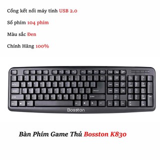Bàn Phím Game Thủ Bosston K830