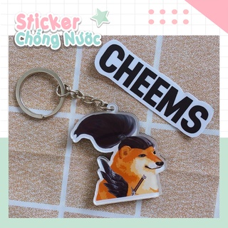 Móc khoá cheems Yasuo - Móc khoá mica Hàng độc quyền do shop thiết kế