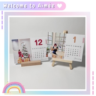 Lịch để bàn tặng kèm kệ gỗ 2022 - in ảnh theo yêu cầu 10*14 cm | Aimee