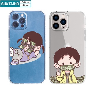Ốp lưng iphone Ốp điện thoại Suntaiho tpu trong suốt in hình rich kid thích hợp cho iPhone 13 12 11 pro max x xsmax xr 8 7