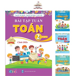 Sách bài tập tuần và đề kiểm tra Toán và Tiếng Việt lớp 2 Cánh Diều học kỳ 2 bộ 4 quyển