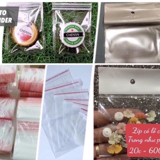 Túi zíp 100gr ( đọc kỹ mô tả) túi zip màng ngọc có lỗ cheo